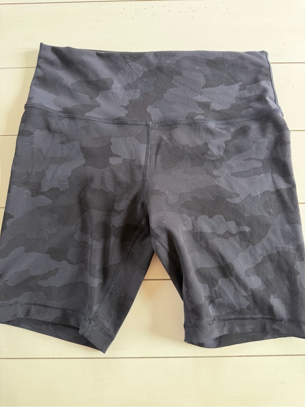 lululemon athletica Black Camo High-Rise Bike Shorts